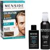 Menside - Kit di colorazione 2 in 1 Barba & Capelli - Crema colorante + rinnovatore - Copre a lungo pelo e capelli grigi - Aloe e sandalo rosso