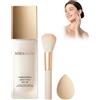 Generic Miraglow Fondotinta Adattivo over 50 4 in 1 - Fondotinta Bianco, SPF 30+, Cura Anti-Age con Pennello+Spugna Inclusi - Trucco 4-in-1 per Pelli Mature, 30ml