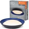 LEDVANCE Plafoniera LED Orbis Plate, nero-blu, 45W, 2200lm, 3000K, 480mm, 830 bianco caldo amichevole, dimmerabile in 3 livelli tramite calcio, protezione IP20, viti di montaggio e tasselli inclusi