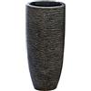 Casablanca modernes Design Vaso per piante in fibra di vetro, colore bronzo, Höhe 90 cm
