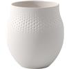 Villeroy & Boch Collier Blanc Vaso Perle Grande, Porcellana Premium, Bianca, 16.5x16.5x17.5 cm