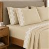 PETTI Artigiani Italiani - Set Lenzuola Matrimoniali Percalle Cotone con Pizzo Rebrodè Avion, Completo Letto 4 Pezzi, 100% Made in Italy