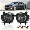 TangMiGe Fendinebbia compatibile con BMW F20 F21 F22 F23 F30 F31 F32 F33 F34 F36 F45 F46, Serie 1 3 4, 2010-2018, LED sostituzione diretta o LED to alogenen, 1 Paio (Fumo Nero)