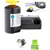 MOTO SPORT MONDO COMPATIBILE CON BMW SERIE 4 GRAN COUPÉ KIT GONFIA E RIPARA AUTOMATICO CON COMPRESSORE POMPA DELL'ARIA ELETTRICA E LIQUIDO SIGILLANTE DA 450ML PER AUTO, SUV, FUORISTRADA, FURGONI, MOTO