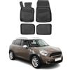 OMAC Tappetini in Gomma Tappetini Compatibili con Mini Countryman R60 2010-2016 TPE Nero 4X