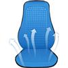 Baoqifong Coprisedile Raffreddato Per Auto, Coprisedile Per Auto Ventilato, Schienale Ventilato Au to, Cuscino Coprisediles Per Morbido E Rinfrescante, Blue