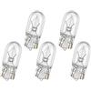 BIHEE 5 pezzi lampada alogena T10 W5W 12V 5W 4300K lampada base in vetro per illuminazione interna, luce di parcheggio, illuminazione targa, illuminazione porta, bagagliaio, luce da lettura