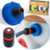 MaJoCompTec® WATERTWIN - Adattatore di riempimento per serbatoio dell'acqua, per camper, caravan, compatibile con Gardena (set di base, adattatore per tappo del serbatoio IG60 filettatura grossa)