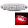 evomosa 28 Led moto ATV freno posteriore luce targa per ATV LTZ King Quad Runner DR DRZ 650 400 (bianca)