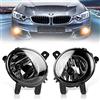 TangMiGe Fendinebbia compatibile con BMW (F20 F21 F22 F23 F30 F31 F32 F33 F34 F36 F45 F46, Active Gran Tourer Turismo Coupe), Serie 1 2 3 4, 11/2010-02/2017, 1 Paio (Fumo Nero)