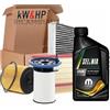 kW&HP KIT TAGLIANDO 4 FILTRI + 3LT WR 5W30 ALFA MITO PANDA III 500C 500L 500X 1.3