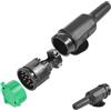 ETUKER Spina per Rimorchio a 13Pin Trailer Plug12V Impermeabile CE 13 Poli Adattatore Connettore