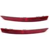 Generic 2 pezzi paraurti posteriore riflettore luce posteriore adatto per Audi A4 B9 (2015-2019) sinistra e destra 8W0945105C 8W0945106C rosso GGG
