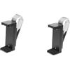 Cabilock 2 Pezzi Clip per Telecomando da Garage per Visiera Auto Compatto in Abs Acciaio Inossidabile Facile da Installare Design Pratico Resistente
