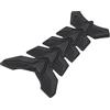 yufana 3D Moto Protector Decal Sticker, Serbatoio Gas Pad Adesivo per Decalcomanie, Gel Tank Protector Pad for Motorcycles (Nero)