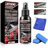 LIKFCBOND Rinnova Plastiche Auto, 120ML Rimuovi Plastica, Ravviva Plastiche Auto Esterno, Cura Delicata della Plastica per Esterni e Interni dell'auto - Rinnova Paraurti e Cornici Plastiche