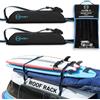 Hang 11 Surfboard Roof Rack - Soft Padded Surfboard Rack for Car, No-Scratch Buckles, Fits Most Vehicles Without Crossbars, Extra-Wide 1.5" Straps