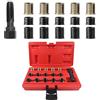 Choonjin 16 Pezzi Kit Riparazione Filetti per Candele, Includere Inserti Filettati e Maschi per Filettatura, M14 × 1.25 mm Helicoil Kit, per Riparazione Auto, Camion, Camper