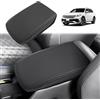 GAFAT Compatibile con VW Tiguan 3 III 2024 2025 2026 Copertura per Bracciolo, Accessori Console Centrale Protezione in Pelle PU, Imbottitura in Cotone Spesso 1 CM, con Linee Bianche Originali