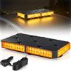 Fxlpower Lampeggiante LED Magnetico 12V 24V Cavo 4,8m Luce Emergenza Auto Arancione | Soccorso Stradale 130 km/h, per Trattore e Camion, IP67 Impermeabile, Visibilità 450m