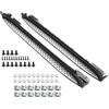 GEARHERO Set di pedane laterali, compatibili con Mercedes Benz ML W164 2006-2011, battitacco in alluminio, antiscivolo, robusti, accessori di alta qualità sinistra e destra