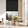 CUIMEI Tenda A Rullo 95 x 50 cm, Protezione Solare e della Privacy, Tenda A Rullo Filtrante, Tutte parti montaggio incluse, per Finestre Porte, Nero