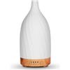 Carastek Diffusore di Oli Essenziali, 100ml Diffusore di Aromi in Ceramica con 4 Funzione Timer Spegnimento Automatico 7 Luci Colorate Diffusore per Oli Essenziali Senza BPA per camera da letto, ufficio, spa