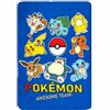 CARTOON Plaid Pikachu Pokémon 100 x 140 cm morbida copertina in pile 100% Poliestere 170 gsm calda e leggera ideale per cameretta lettino o divano