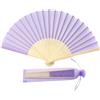 FANSOF.Fans Ventaglio Pieghevole in Seta Cinese, ventaglio di Carta Portatile in bambù con Nappa, ventaglio per Matrimoni, per Ospiti, Addio al Nubilato e bomboniere, ventaglio Giapponese Vintage per