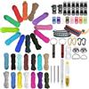 LUPATDY 36 Braccialetti Paracord 3 m Paracord 550 Multicolore con Fibbie, Chiusura a Clip per Braccialetto, guinzaglio del Cane, Cordino Portachiavi