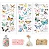 Joeyan 3 pezzi Adesivi per Mobili e Artigianato,Trasferibili a Decalcomania | DIY Stickers con Vintage Farfalle e Citazioni,Decorativi per Casa Madia Cucina,per Legno Ceramica Vetro e Plastica,15x30cm