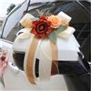 Waltonalice 8 fiocchi per auto per matrimoni, specchi, fiocchi per antenna, simulazione di fiori, decorazione fatta a mano, fiocchi per sedie, fiocchi per matrimoni, decorazioni per matrimoni