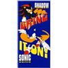 Coriex Telo Mare Bambini Sonic 70x140 cm Poliestere Licenza Ufficiale Sega