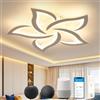 OTREN Plafoniera LED Soffitto Compatibile con Alexa HomeKit e Google Home | Lampadario a Fiore Moderno 60 cm 48W con Controllo Vocale, App e Telecomando per Camera da Letto, Soggiorno e Cucina