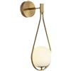 Ohulelks Lampade da Parete in, Lampada da Parete Minimalistica con Palla di Vetro, Faretti per Illuminazione da Camera da Letto, Soggiorno, Bagno e Corridoio.