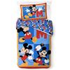 Jay Franco Kids Disney Topolino - Set copripiumino Biancheria da letto super morbida 100% cotone con federa, prodotto con licenza ufficiale, rosso, 2 pezzi singolo