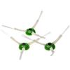 vhbw 3X Spazzola Laterale Compatibile con iRobot Roomba i7 Plus, i7, i7+, E6, E5, E7 Robot aspirapolvere - Set spazzole, Bianco/Verde, a 3 Bracci