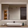 BELLOBATH Specchio Bagno LED Dimmerabile Antivapore Nero 80x100 cm (AxL)