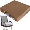 Generic Cuscino rialzato per Sedia per Adulti, 50x50x15 cm, Spesso, in Memory Foam, Antiscivolo, con Cerniera, Fodera Lavabile, per Patio, Sala da Pranzo, Divano e Panca.