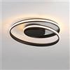 VanMe Plafoniera LED 43W 3000K Lampada da Soffitto Moderna a Spirale 45cm