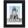 Victor cornice portafoto "Richter" nera 13x18 cm con passe-partout 10x15 cm - profilo: 25 x 20 mm - vetro acrilico infrangibile - decorazione per la casa