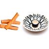 Generico Brucia incenso bianco o marrone per Porta Palo santo in ceramica doppia scatola di cartone robusta antiurto bruciatore con tre legnetti (3 Legno, bianco)