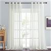 PONY DANCE Tende Trasparenti per Interni 2 Pezzi Voile Curtains
