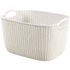 Curver Knit Cesta Rettangolare L - 19 Lt - 40X28X23H Bianco