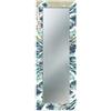 Lupia - Specchio da Parete Lungo Mirror Fantasy The Great Wave off KANAGWA 44x127 cm, Cornice Stampata in Legno, Specchiera per Camera da Letto, Ingresso, Soggiorno, Nero