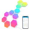 Govee Glide Hexagon LED Panel, 10 Pannelli Esagonali RGBIC Smart | Lampada da parete per interni, Funziona con Alexa e Google Assistant, Wi-Fi, Per giochi e decorazione