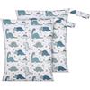AOOSA 2 PZ Borse per Costumi da Bagno Riutilizzabili con Maniglia Cerniera | Borsa per Biancheria da Viaggio Leggera e Impermeabile, per Viaggi, Spiaggia, Nuoto, Palestra, Campeggio (Dinosauro)