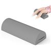 Ruizman Cuscino per ginocchia per chi dorme sul fianco, cuscino a mezzaluna, per dolori alla schiena e all'anca, cuscino ortopedico in memory foam con rivestimento lavabile (grigio, 56 x 22 x 13 cm)