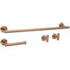Rea - Set accessori da bagno 4 pezzi ARI 4 pieces - Metallo - Rame Spazzolato - 60 x 8 x 5 cm