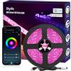 Diyife Striscia LED WiFi TV Retroilluminazione, Striscia LED 5 Metri | Accorciabile, Smart WiFi, RGB, Strisce LED RGB con App Controllato per Camera da Letto, Decorazioni,Feste,Casa,Giochi